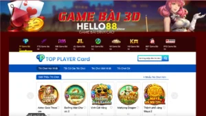 Sảnh game bài Hello88 đa dạng thể loại game bài có tỷ lệ ăn cao nhất thị trường